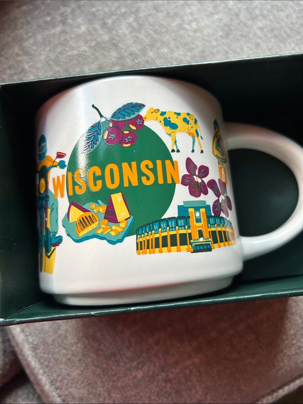Starbucks Rhinelander Wisconsin Ceramic Mug. Home of the hodag monster.